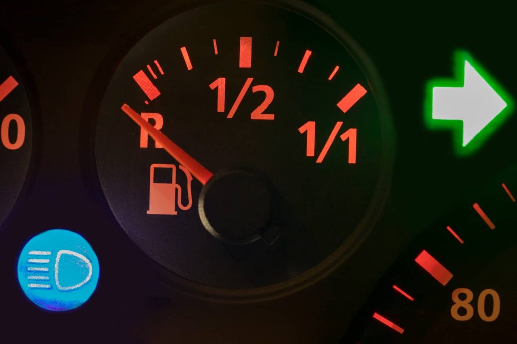 Pantalla del tablero de la camioneta